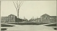 An illustration from Industrial housing; with a discussion of accompanying activities; such as town planning - street systems - development of utility services - and related engineering and construction features (1920)