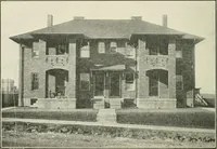An illustration from Industrial housing; with a discussion of accompanying activities; such as town planning - street systems - development of utility services - and related engineering and construction features (1920)