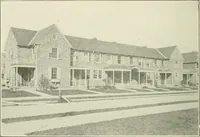 An illustration from Industrial housing; with a discussion of accompanying activities; such as town planning - street systems - development of utility services - and related engineering and construction features (1920)
