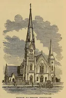 An illustration from Industries of Massachusettes : historical and descriptive review of Lynn, Lowell, Lawrence, Haverhill, Salem, Beverly, Peabody, Danvers, Gloucester, Newburyport, and Amesbury, and their leading manufacturers and merchants (1886)