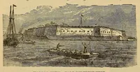 An illustration from Industries of Massachusettes : historical and descriptive review of Lynn, Lowell, Lawrence, Haverhill, Salem, Beverly, Peabody, Danvers, Gloucester, Newburyport, and Amesbury, and their leading manufacturers and merchants (1886)
