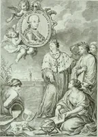 An illustration from In espettazione delle Loro Altezze Reali Ferdinando III, principe reale d'Ungheria e di Boemia, arciduca d'Austria, gran duca di Toscana, e Luisa Maria di Borbone real principessa di Napoli sua consorte : feste pubbliche destinate dalla città di Siena in contrassegno della sua gioja e devozione (1791)