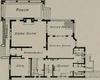 Picture 23 of 88 from Inexpensive homes of individuality : being a collection of photographs and floor plans illustrating certain of America's best country and suburban homes of moderate size (1911), leaf 30