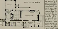 An illustration from Inexpensive homes of individuality : being a collection of photographs and floor plans illustrating certain of America's best country and suburban homes of moderate size (1911)