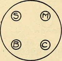 An illustration from Information; elementary electricity, motor car electric systems, the gas engine from an ignition point of view, driving the car (1920)