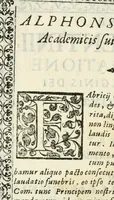 An illustration from In fvnere Fabricii Gentinii è Congregatione Beatissimae Virginis Dei Matris Annunciatae et academici parthenii, in ferrariensi Gymnasio Societatis Iesu oratio : habita in Accademia Parthenia (1591)