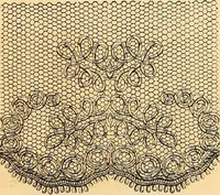 An illustration from Ingalls' hand-book of darned lace patterns .. (1885)
