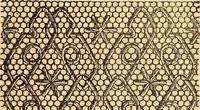 An illustration from Ingalls' hand-book of darned lace patterns .. (1885)