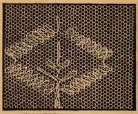 An illustration from Ingalls' hand-book of darned lace patterns .. (1885)