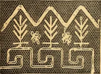 An illustration from Ingalls' hand-book of darned lace patterns .. (1885)