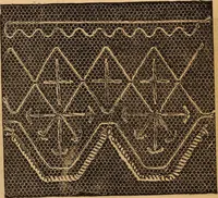 An illustration from Ingalls' hand-book of darned lace patterns .. (1885)