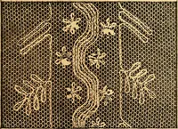 An illustration from Ingalls' hand-book of darned lace patterns .. (1885)