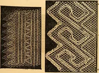 An illustration from Ingalls' hand-book of darned lace patterns .. (1885)