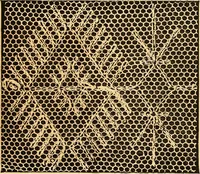 An illustration from Ingalls' hand-book of darned lace patterns .. (1885)