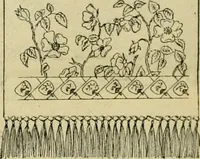An illustration from Ingalls' illustrated catalogue and special wholesale price list of stamped goods, stamping outfits, fancy work materials, Briggs' transfer patterns, fancy work books and art novelties (1887)