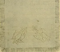 An illustration from Ingalls' illustrated catalogue and special wholesale price list of stamped goods, stamping outfits, fancy work materials, Briggs' transfer patterns, fancy work books and art novelties (1887)