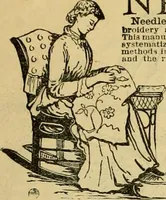 An illustration from Ingalls' illustrated catalogue and special wholesale price list of stamped goods, stamping outfits, fancy work materials, Briggs' transfer patterns, fancy work books and art novelties (1887)
