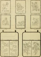 Picture 16 of 66 from Ingalls' illustrated catalogue and special wholesale price list of stamped goods, stamping outfits, fancy work materials, Briggs' transfer patterns, fancy work books and art novelties (1887), leaf 7