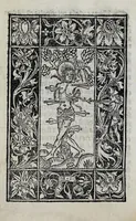 An illustration from In isto opusculo dicit' quomodo Romulus [&] Remus nati sunt [&] educati... De indulgentijs omnium ecclesiarum [&] reliquijs que Rome existunt. De staionibus in eisde₅ per circulum anni [&]c