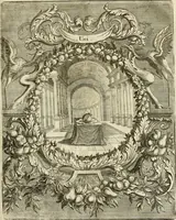 An illustration from Innocentia vindicata : in qua gravissimis argumentis ex S. Thoma petitis ostenditur, angelicum doctorem pro Immaculato Conceptu Deiparae sensisse & scripsisse ... (1695)