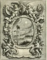 An illustration from Innocentia vindicata : in qua gravissimis argumentis ex S. Thoma petitis ostenditur, angelicum doctorem pro Immaculato Conceptu Deiparae sensisse & scripsisse ... (1695)