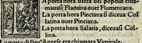 An illustration from I nomi antichi et moderni dell'antica citta di Roma & de tutti i popoli, provincie, citta, fiumi, monti, selue & altri luochi de tutta Italia, come al presente si adimandano (1550)