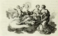 An illustration from In perantiquam sacram tabulam Graecam insigni Sodalitio Sanctae Mariae Caritatis Venetiarum ab Amplissimo Cardinali Bessarione dono datam dissertatio (1767)