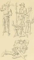 An illustration from An inquiry concerning the invention of printing : in which the systems of Meerman, Heinecken, Santander, and Koning are reviewed : including also notices of the early use of wood-engraving in Europe, the block-books, etc. (1863)