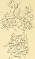 An illustration from An inquiry concerning the invention of printing : in which the systems of Meerman, Heinecken, Santander, and Koning are reviewed : including also notices of the early use of wood-engraving in Europe, the block-books, etc. (1863)