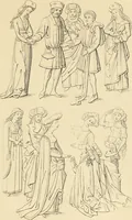 An illustration from An inquiry concerning the invention of printing : in which the systems of Meerman, Heinecken, Santander, and Koning are reviewed : including also notices of the early use of wood-engraving in Europe, the block-books, etc. (1863)