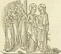 An illustration from An inquiry into the origin and early history of engraving : upon copper and in wood, with an account of engravers and their works, from the invention of chalcography by Maso Finiguerra, to the time of Marc' Antonio Raimondi (1816)