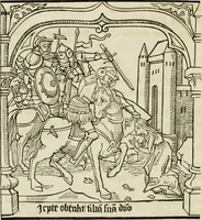 An illustration from An inquiry into the origin and early history of engraving : upon copper and in wood, with an account of engravers and their works, from the invention of chalcography by Maso Finiguerra, to the time of Marc' Antonio Raimondi (1816)