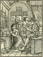 An illustration from An inquiry into the origin and early history of engraving : upon copper and in wood, with an account of engravers and their works, from the invention of chalcography by Maso Finiguerra, to the time of Marc' Antonio Raimondi (1816)