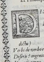 An illustration from In Rev. admodum D. Marcellum Tolosam Congreg. clericorum regularium theologum, & concionatorem praestantissimum diuersorum scriptorum Veronensium elogia. : Ad illustriss. & Reuerendiss. D. D. Augustinum Valerium S. R.E. Card. Ampliss. & Veronae episcopum. (1591)