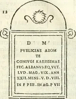 Picture 52 of 139 from Inscriptiones antiqvae in Etrvriae vrbibvs exstantes (1727), leaf 255