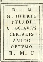 Picture 80 of 139 from Inscriptiones antiqvae in Etrvriae vrbibvs exstantes (1727), leaf 357