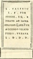 Picture 130 of 139 from Inscriptiones antiqvae in Etrvriae vrbibvs exstantes (1727), leaf 581