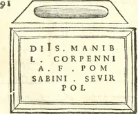 Picture 132 of 139 from Inscriptiones antiqvae in Etrvriae vrbibvs exstantes (1727), leaf 584