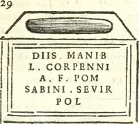 An illustration from Inscriptiones antiqvae in Etrvriae vrbibvs exstantes (1727)
