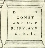 An illustration from Inscriptiones antiqvae in Etrvriae vrbibvs exstantes (1727)