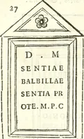 An illustration from Inscriptiones antiqvae in Etrvriae vrbibvs exstantes (1727)