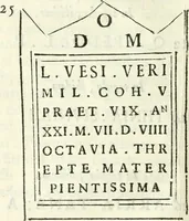 An illustration from Inscriptiones antiqvae in Etrvriae vrbibvs exstantes (1727)