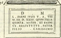 An illustration from Inscriptiones antiqvae in Etrvriae vrbibvs exstantes (1727)
