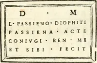 An illustration from Inscriptiones antiqvae in Etrvriae vrbibvs exstantes (1727)