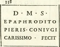 An illustration from Inscriptiones antiqvae in Etrvriae vrbibvs exstantes (1727)