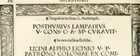 Picture 73 of 327 from Inscriptiones sacrosanctae vetvstatis : non illae qvidem romanae, sed totivs fere orbis svmmo stvdio ac maximis impensis Terra Mariqs conquisitæ feliciter incipiunt (1534), leaf 151
