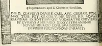 Picture 115 of 327 from Inscriptiones sacrosanctae vetvstatis : non illae qvidem romanae, sed totivs fere orbis svmmo stvdio ac maximis impensis Terra Mariqs conquisitæ feliciter incipiunt (1534), leaf 237