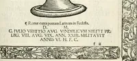 Picture 145 of 327 from Inscriptiones sacrosanctae vetvstatis : non illae qvidem romanae, sed totivs fere orbis svmmo stvdio ac maximis impensis Terra Mariqs conquisitæ feliciter incipiunt (1534), leaf 268