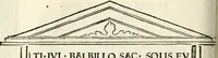 An illustration from Inscriptiones sacrosanctae vetvstatis : non illae qvidem romanae, sed totivs fere orbis svmmo stvdio ac maximis impensis Terra Mariqs conquisitæ feliciter incipiunt (1534)