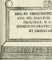 Picture 199 of 327 from Inscriptiones sacrosanctae vetvstatis : non illae qvidem romanae, sed totivs fere orbis svmmo stvdio ac maximis impensis Terra Mariqs conquisitæ feliciter incipiunt (1534), leaf 350